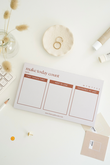 Priority Pad | Productivity and Organization | Notepad | White